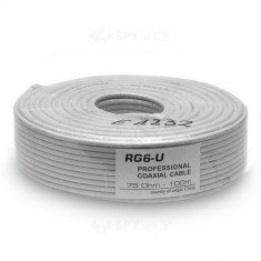 Cablu siamez RG 6 coaxial rola 100 m foto