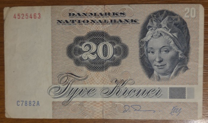 20 kroner 1972, Danemarca