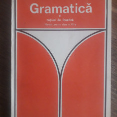Gramatica - Manual pentru cl. a VII-a, 1974 / R8P2F