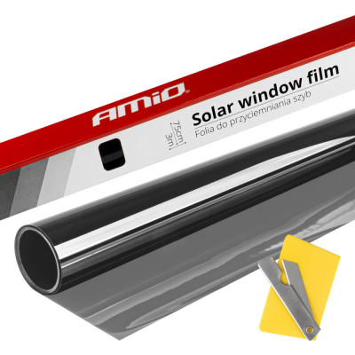 Film Solar Pentru Geam Negru 0,75x3m (60%) Amio 01654 foto