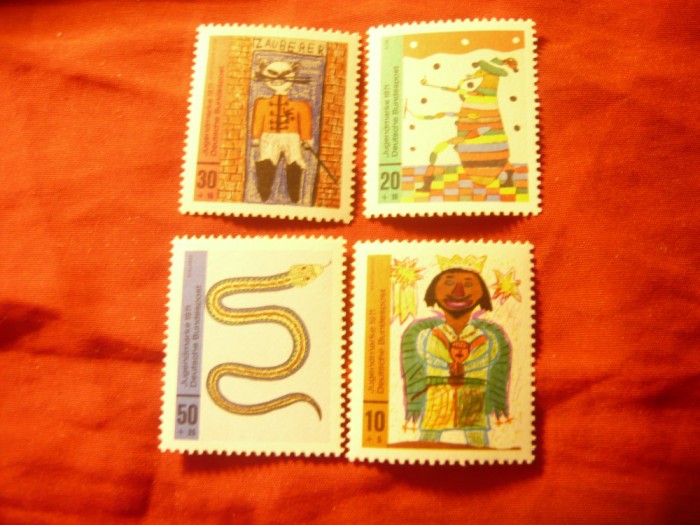 Serie RFG 1971 - Pentru copii , 4 valori
