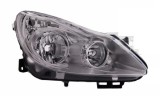 Far Opel Corsa D 07.2006-01.2011 DEPO fata dreapta, tip bec H1+H7, reglare electrica