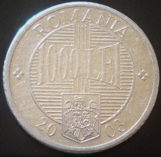 Moneda 1000 LEI - ROMANIA, anul 2003 *cod 292 foto