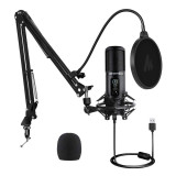 Microfon Profesional Maono pentru studio 192KHZ/24BIT cu stand metalic pentru Podcast, Streaming, Gaming, Karaoke