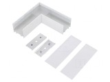 Conector 90&deg; Alb Aluminiu VARIO30-02