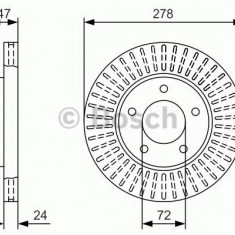 Disc frana FORD MAVERICK (2001 - 2016) BOSCH 0 986 479 A52