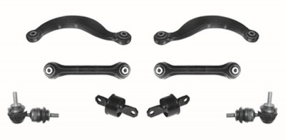 Kit brate suspensie / directie punte spate Ford Focus II (10.2003 - 09.2012) - 8 piese QWP WSS990 foto