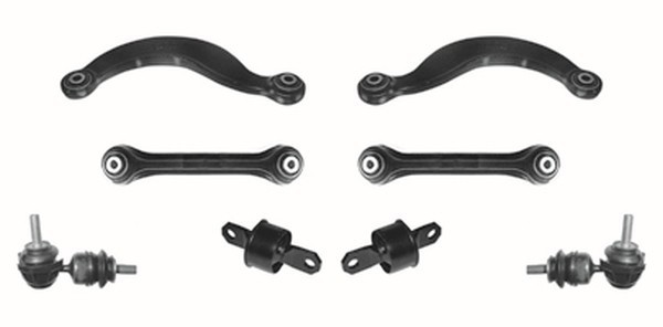 Kit brate suspensie / directie punte spate Mazda 3 (10.2003 - 09.2014) - 8 piese QWP WSS990