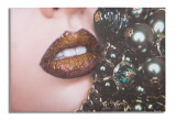 Cumpara ieftin Tablou decorativ Beautiful Lips, Mauro Ferretti, 80x120 cm, lemn pin/canvas imprimat