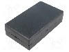Carcasa ABS, 73mmx128mmx33mm, MASZCZYK - KM-37B/BK