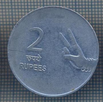 AX 1016 MONEDA- INDIA - 2 RUPEES -ANUL 2008 -STAREA CARE SE VEDE foto
