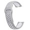Curea din silicon compatibila Samsung Galaxy Watch 46mm, telescoape Quick Release, 22mm, Alb/Gri