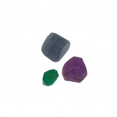 Set cristale naturale rubin safir smarald