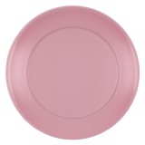 Farfurie Plastic, Powder Pink, Diametru 23cm, &Icirc;nălțime 2cm, Oem