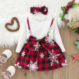 Rochita cu maneca lunga - Snowflakes (Marime Disponibila: 18-24 luni)