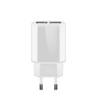 Incarcator retea 100-240V 2.4A 2x USB 5V alb Goobay