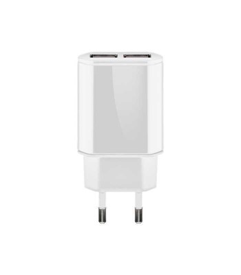 Incarcator retea 100-240V 2.4A 2x USB 5V alb Goobay foto