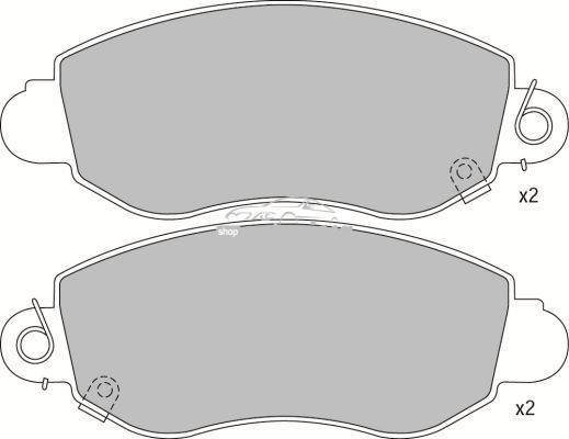 Set placute frana,frana disc FORD TRANSIT bus (FD, FB, FS, FZ, FC) (2000 - 2006) KRIEGER 0950006325