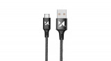Wozinsky USB - Cablu USB tip C, 2,4A, 1m, negru (WUC-C1B)