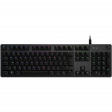 Tastatura Gaming Mecanica Logitech G512 Carbon RGB GX Brown Switch, USB (Negru)