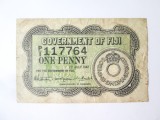 Rara! Fiji 1 Penny 1942,bancnota din imagini la cel mai mic pret