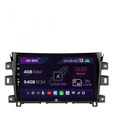 Navigatie Nissan Navara (2015+), Android 13, A-Octacore 4GB RAM + 64GB ROM, 10.1 Inch - AD-BGA10004+AD-BGRKIT163 foto