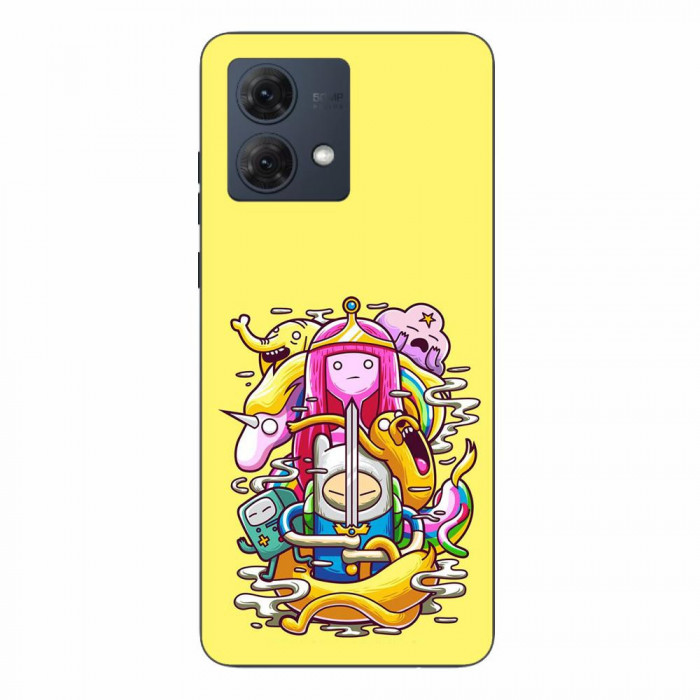 Husa compatibila cu Motorola Moto G84 Silicon Gel Tpu Model Adventure Time Poster