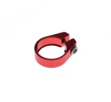 Colier tija sa, prindere surub, 28.6mm, culoare rosu, din aluminiu Cod:AWR0277R