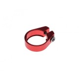 Colier tija sa, prindere surub, 28.6mm, culoare rosu, din aluminiu Cod:AWR0277R