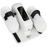 SPORTNOW Pedalier de apartament bicicletă eliptică de birou, ecran LCD, telecomandă și 12 viteze reglabile, 45 x 42 x 26 cm, alb | Aosom Romania