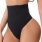 Chiloti modelatori tanga tip burtiera Selena - Talie medie - Negru - Black, S