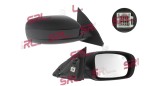 Oglinda usa exterioara Chrysler 200, 01.2014, Model Sedan, versiune SUA, montare dreapta, reglaj electric; carcasa neagra, grunduit; cu incalzire;