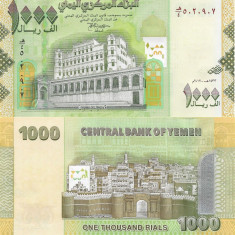 YEMEN █ bancnota █ 1000 Rials █ 2012 █ P-36b █ UNC █ necirculata