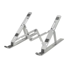 SUPORT de birou LOGILINK pt. notebook 7 pozitii suporta dimensiuni 10-16&amp;amp;quot; pliabil aluminiu suport antiderapant argintiu &amp;amp;quot;AA0134&amp;amp;quot; (inclu foto