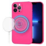 Husa silicon iPhone 13 Pro Max Techsuit SoftFlex MagSafe, fucsia
