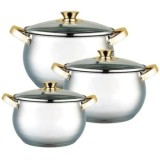 Set oale FOXMAG24, 6 piese, cu capac, argintiu