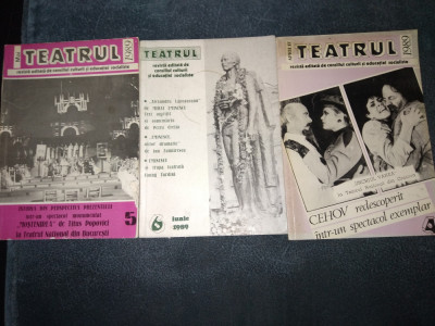 LOT 5 REVISTE TEATRUL 1989 NR 4 5 6 8 9 foto