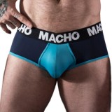 MACHO - MS26A SLIP ALBASTRU/ALBASTRU, MACHO UNDERWEAR