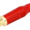 Conector RCA mamă aurit, roșu