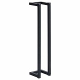 Cumpara ieftin Suport de prosoape, negru, 12,5 x 12,5 x 60 cm, fier