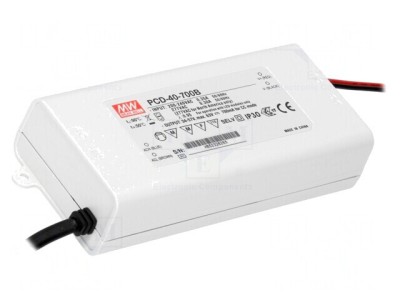 Alimentator LED 39,9W 34-57VDC 700mA PCD-40-700B foto