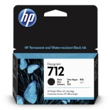 HP original ink 3ED70A, HP 712, black, 38ml