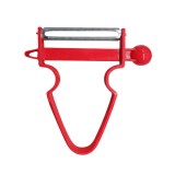 Curatator legume si fructe pentru peeling, lama inox, ergonomic, rosu