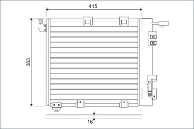VALEO 817506 Condensator, climatizare foto
