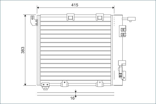 VALEO 817506 Condensator, climatizare