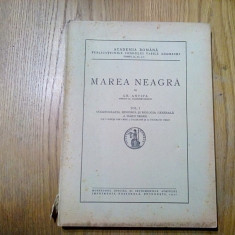 MAREA NEAGRA - Vol I - Oceanografia. Bionomia Biologia - Gr. Antipa - 1941, 313p