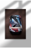 Poster p&acirc;nză ne&icirc;nrămat cu supermașină - Imprimare digitală - M4 GT3 03 | A3 (29.7 x 42 cm)
