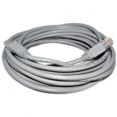 Cablu retea Detech, 3M, UTP cat 5e, gri, mufat 2 x rj45