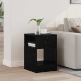 vidaXL Masă laterală Stejar Negru 30,5 x 30 x 45 cm Lemn compozit 890898