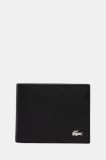 Lacoste portofel de piele culoarea negru, NH1407FG